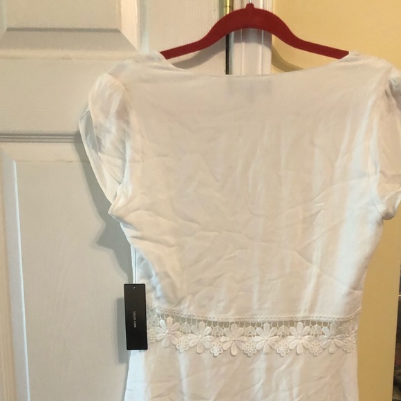 Lulu’s White Mini Dress Size Small NWT - Picture 7 of 9